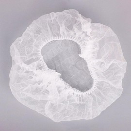 Disposable non-woven sanitary hat hair cap 100 sheets Food factory disposable kitchen cooking hat