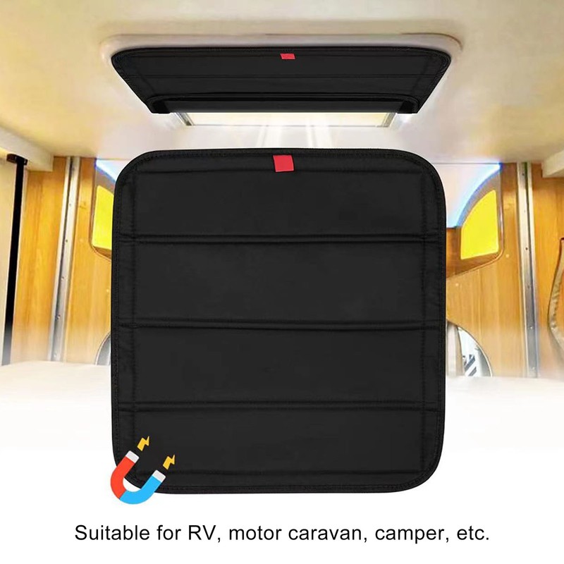 RV Window Shade Magnetic Suction Foldable Door Window Cover UV