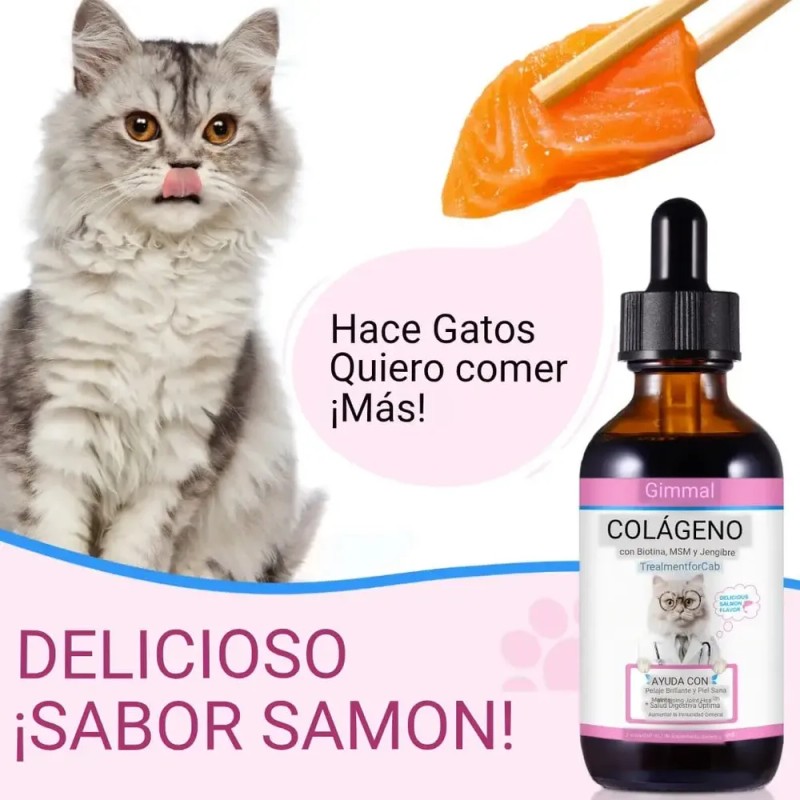Colágeno Para Gato Salud Articular Digestiva Piel, Vitaminas