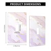 Decorative Wall Plate Pastel Pink Purple Gold Marble Switch Cover