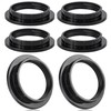 6 Pack Black Lampshade Reducer Ring, E27 Lamp Shade Adaptor