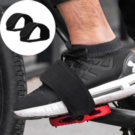 Toe Clips Straps Non-Slip Adjustable Anti-Slip Bicycle Pedals Bicycle Pedal Straps Bicycle Pedal Straps Bicycle Fixed Gear Straps Fits The Bicycle, Mountain Bike, Bicycle, Pack of 2