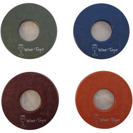 Wine-Tapa Drinking Glass Covers- Keep Bugs Away from Wine Glasses Outdoors - Use as Cover for Coffee Mugs, Soda Cans, and Drinking Glasses, set of 4 No Spill Drink Covers -Fresco Set