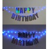 Moonideal Led Light Up Happy Birthday Banner DIY Iridescent Birthday