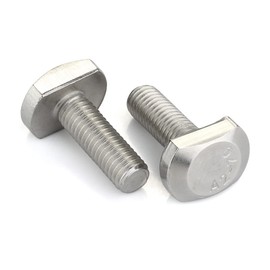 MewuDecor M8 x 35mm T-Slot Drop-in Stud Sliding Bolts T Shape Screws, 304 Stainless Steel 18-8, Full Thread, 5 PCS