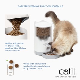 Catit PIXI Smart Feeder – Automatic and Customizable Feeding Schedule with App Support