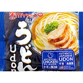 Myojo Udon Japanese Style Noodles with Soup Base, Chicken Flavor, 7.23-Ounce Bag (Pack of 15)
