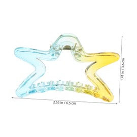 SAFIGLE Versatile Star Shape Hair Clamps Plastic Claw Clips for Women Long Hair Accessories Perfect for Boys and Girls Adults