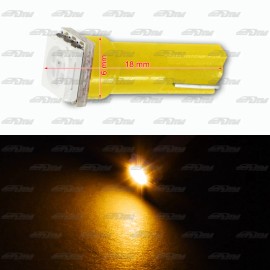 DTM 4x Amber T5 Wedge 1 5050  SMD LED Bulbs T5 17 18 27 37 70 73 74 79 85 86 2721