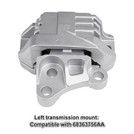 JDMON Left Engine Motor Transmission Mount Replacement for 2016-2018 Fiat 500X 2.4L L4, 2015-2020 Jeep Renegade, 2017-2020 Compass (Auto Trans) Compatible with 3477, 68363756AA