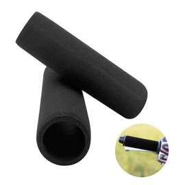 Motorrad Schaumstoff Griffe Griffüberzieher Schaumgriff - 32-37 mm Durchmesser Lenkergriff Fahrradgriffe, Schaumstoffgriff, Ideal für Motorrad Mountainbike (2 Stücke, Schwarz)