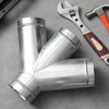 MorningRo 4 Inch Dust Collection Fitting Galvanized Steel w Shape