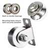SHINICO Cable Pulley 48MM Wheel Wall Mount, Bearings Inside, Stainless