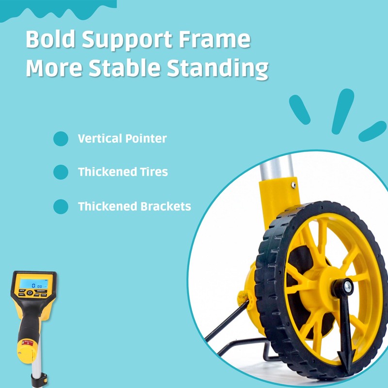 Measuring Wheel in Feet and Inches, Portable Measure Wheel, Digital