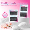 Fluffy Lash Clusters 40D 50D Cluster Eyelash Extensions Soft Cluster