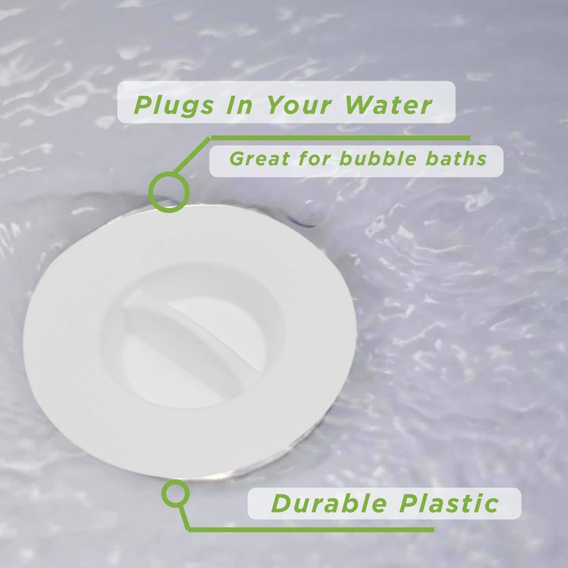 Mind Reader , Hygienic Disposable Bathtub Stopper, Stops Water, Tub,