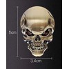 Metal Skull Emblem 3D Sticker Sticker