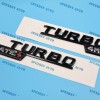 Unbranded TURBO 4MATIC+ PLUS Fender Side Emblem Badge Gloss Black