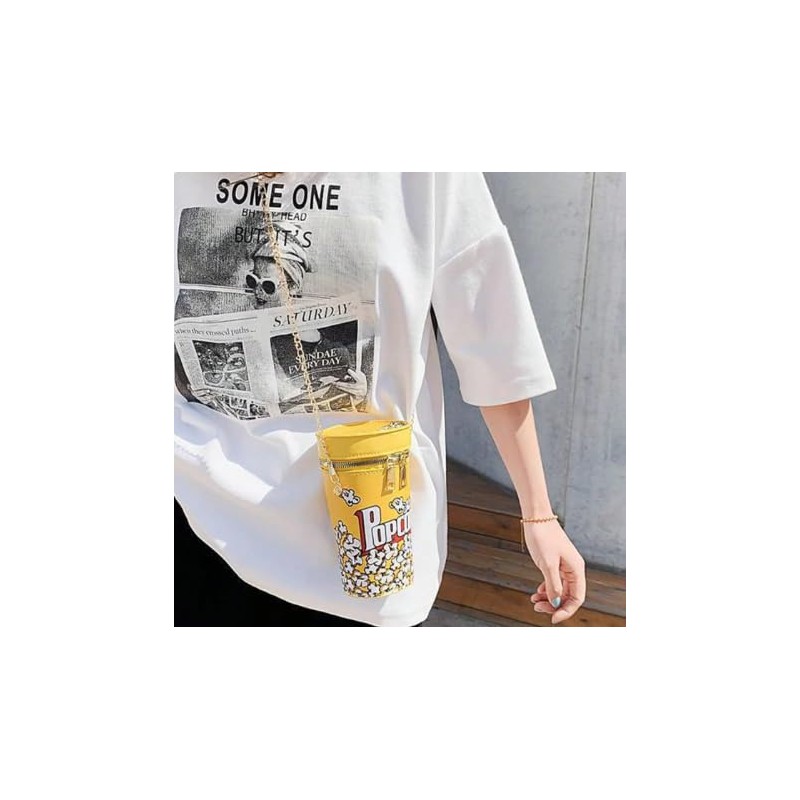 Genérico Bolso de Mujer Popcorn, Bolso de Mujer cruzado Palomitas
