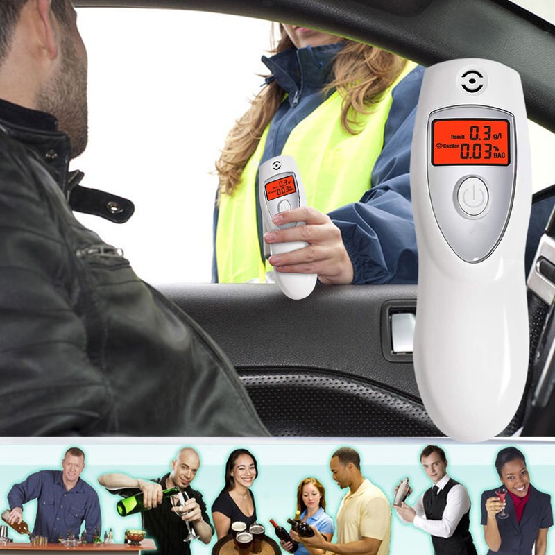 Breathalyzer with Audible Alert Portable Alcohol Tester with LCD Screen