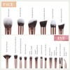 MAANGE 18 PCS Brochas Maquillaje Set de Brochas para Maquillaje