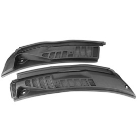 MiKaFex Windshield Wiper Cowl Cover Panel Compatible with Ford Super Duty F250 F350 2017-2022，Left & Right Front Windshield Wiper Cowl Grille Insert Panel, Without Nozzles Hoses