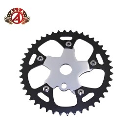 ALTA ALLOY CHAINRING 913B 1/2 X 1/8 44T BLACK/CHROME.