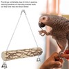 2pcs Pet Birds Parrots Wooden Swing Stand Bar Safety Toy