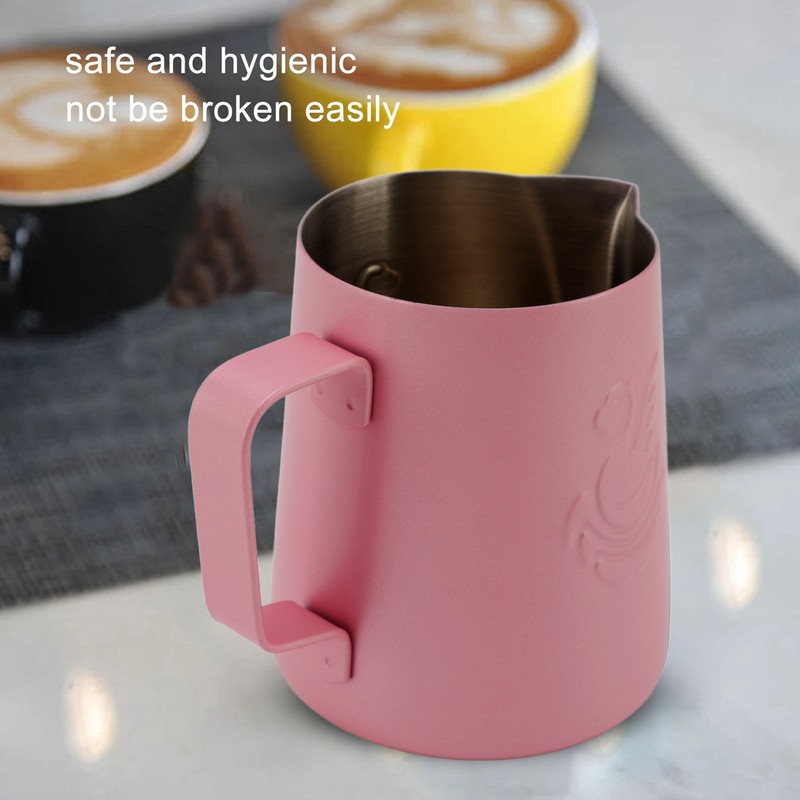 Milk Frothing Pitcher Multipurpose 304 Stainless Steel Coffee Steaming Pitcher