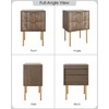 Aienvey Night Stand, Modern Nightstand with Drawers, Bedside Table, Gold