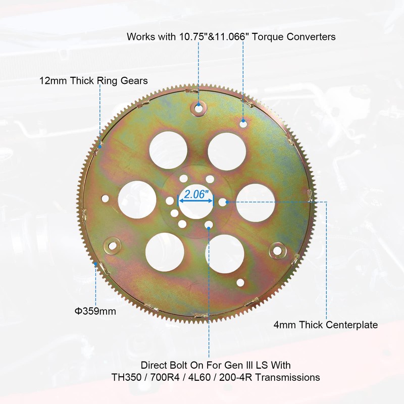 DICMIC LS V8 Flexplate Adapter Kit for GM Gen III
