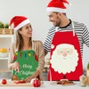 MIOSJI 2pc Christmas Aprons Adults Novelty Waterproof Apron for Xmas