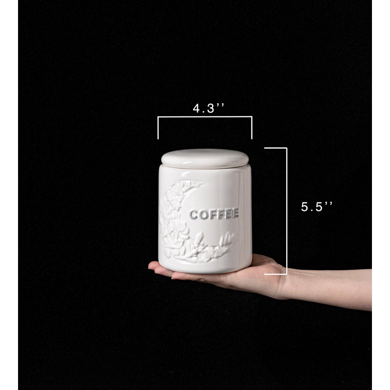TAWCHES Wing Petal Ceramic Canisters Sets For The Kitchen Canisters