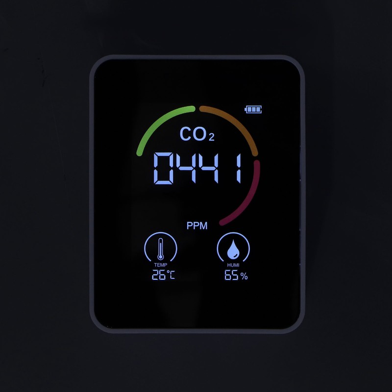 Digital Air Quality Monitor Carbon Dioxide Detector CO2 Tester Temperature