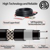 TOPDURE Intelligent Pipe Heat Cable for Pipe Freeze Protection, Self-Regulating