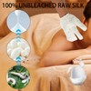 EBQOSK Gloves Raw Silk Massage Two - Finger Massage Glove,