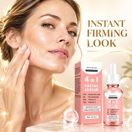 Face Lift Serum, Instant Firming Face Serum for Skin Tightening, Smooths Fine Lines & Wrinkles, Anti-Aging Treatment for All Skin Types, 1 Fl Oz