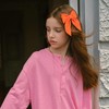 3.5 Inch Hair Bow Clips Linen Hair Accessories for Teens,