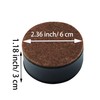 AUXBC 1.2 Inch Self-Adhesive Furniture Riser, Round Carbon Steel Bed