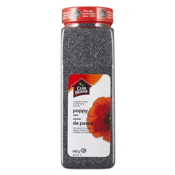 Club House, Quality Natural Herbs and Spices, Poppy Seed, 640g