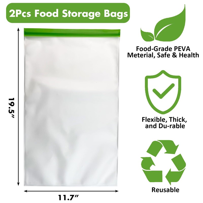 TAINESS Odor Proof Food Storage Bear Bags Reusable Zipper Barrier