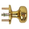 Maxtech 10332 Polished Brass US3 Interior Exterior Knob Rose Kit