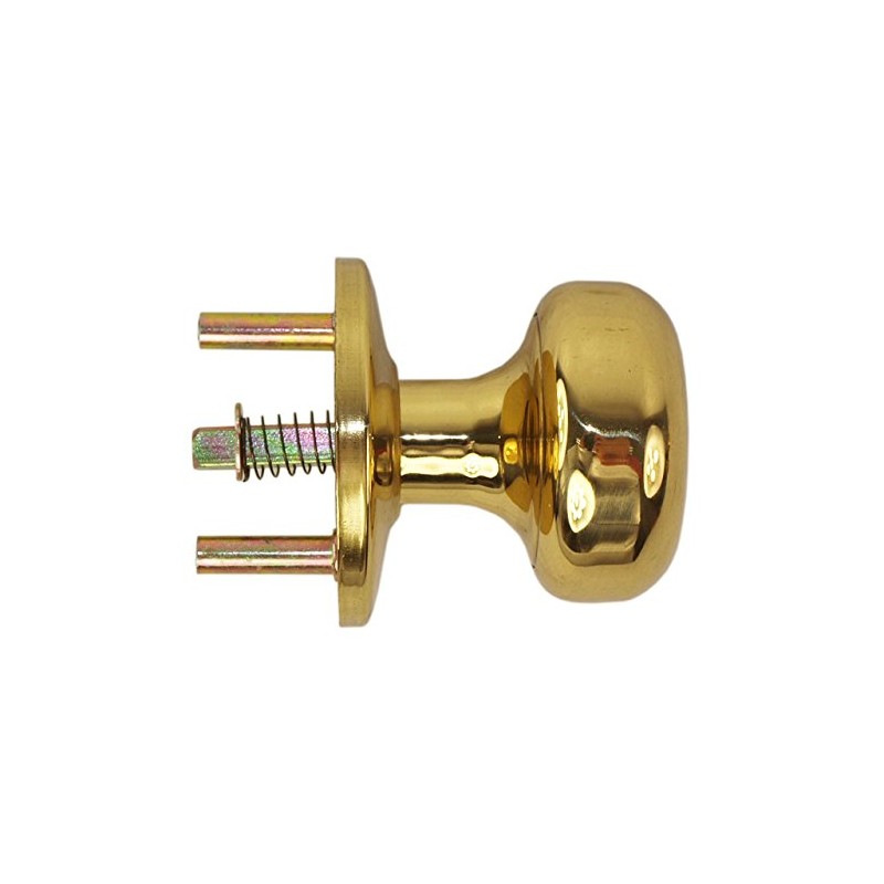 Maxtech 10332 Polished Brass US3 Interior Exterior Knob Rose Kit