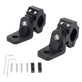 2PCS UTV Whip Light Mount & Light Bar Bracket, 1.75-2 Inch Roll Bar Cage Clamp 360° Rotation Aluminium Alloy Flag/Off-Road Light Mount for Maverick X3 RZR XP 1000 900 UTV