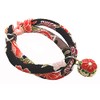 Collar: Cat collar, cat bell charm (fireworks black, plum red),
