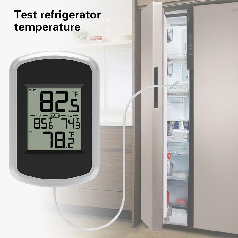 Urageuxy Wired Indoor Outdoor Thermometer, Home Room Temperature Monitor with