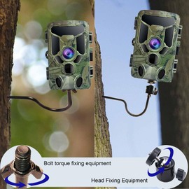 Pack of 2 Wildlife Camera Mounts with Universal Screw Connection 1/4-20 on the Wall Tree, 360° Wildlife Camera Tree Screw Durable Tree Tripod for Wildlife Camera, Hunting, Surveillance Camera