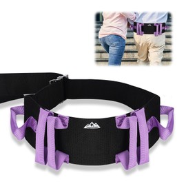 supregear Gait Belt with Handles - Transfer Belts for Seniors, Bariatric, Disabled, Elderly, Physical Therapy - Nursing Safety Assist for Walking and Standing - Quick-Release Metal Buckle, Purple