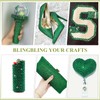 400PCS SS30/6mm Crystal Rhinestones (Emerald Green), Bedazzling Flatback Glass Rhinestones