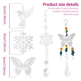 450 Pcs Sun Catcher Arts and Crafts for Adults, Crystal Suncatcher Craft Kit Creative Decorative DIY Suncatchers Hanging Sun Catcher Making Kit for Home Bedroom Office